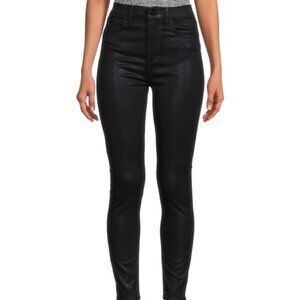 Joe's Jeans The Charlie High-Rise Stretch Coated Skinny Ankle Jeans